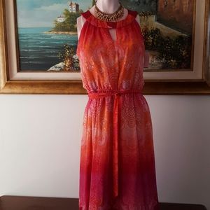 NWT Rabbit Rabbit Rabbit flirty neck ombre dress